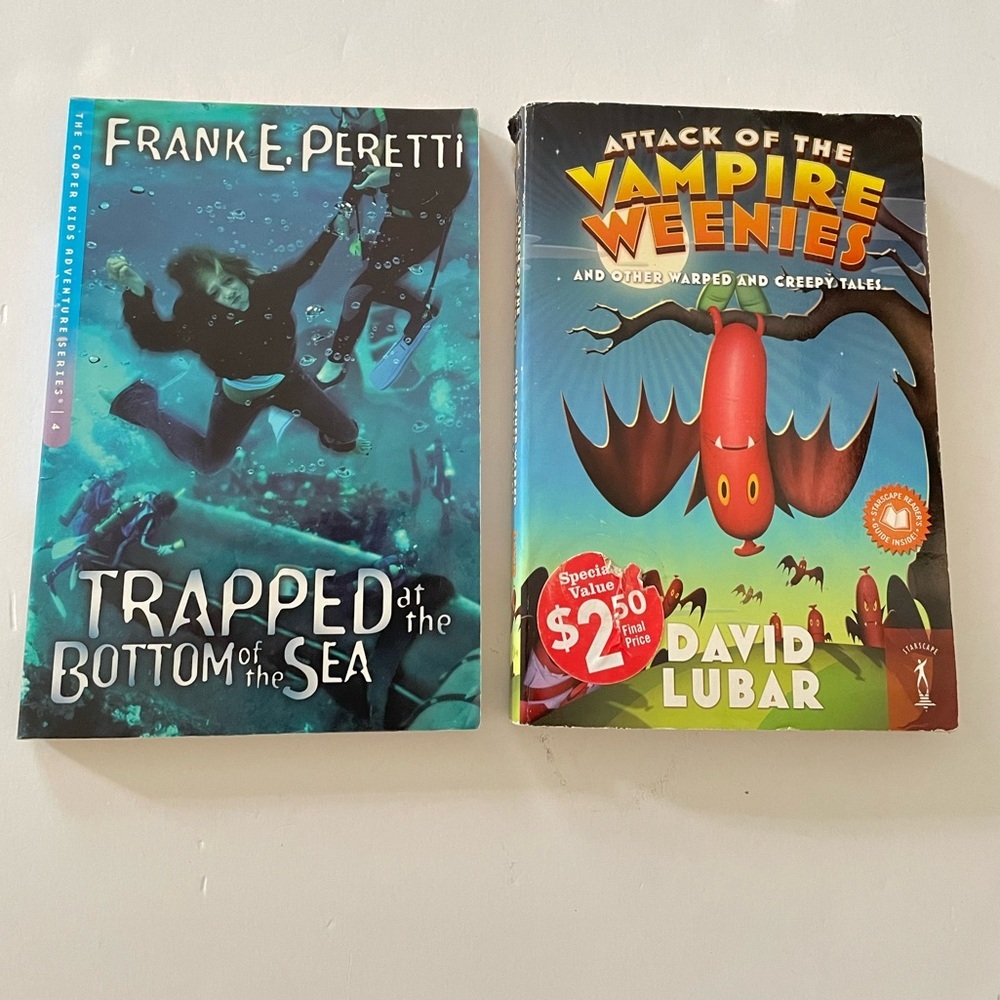 Two Children’s Books, Trapped at the Bottom of the Sea- Attack of the Vampire